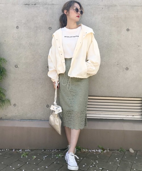 EPIMI E'PIMMY(エピミエピミー)の「ボリューム袖マウンテンパーカー(マウンテンパーカー・レディース・ブラック/ベージュ/アイボリー/ピンクベージュ/グリーン系その他・MEDIUM)」の11枚目の写真