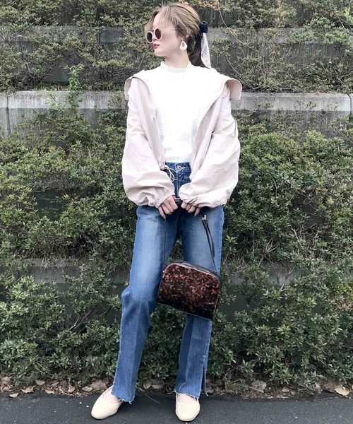 EPIMI E'PIMMY(エピミエピミー)の「ボリューム袖マウンテンパーカー(マウンテンパーカー・レディース・ブラック/ベージュ/アイボリー/ピンクベージュ/グリーン系その他・MEDIUM)」の9枚目の写真