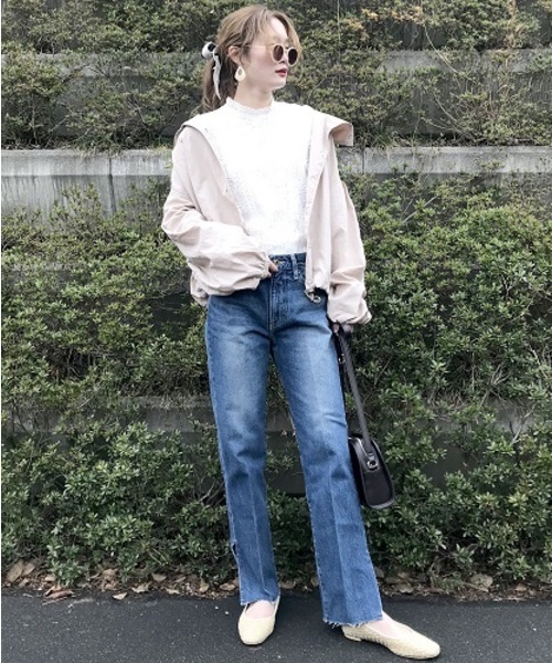 EPIMI E'PIMMY(エピミエピミー)の「ボリューム袖マウンテンパーカー(マウンテンパーカー・レディース・ブラック/ベージュ/アイボリー/ピンクベージュ/グリーン系その他・MEDIUM)」の20枚目の写真