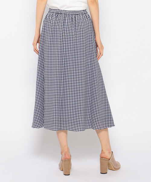 Petit Honfleur（プチオンフルール）の「ギンガムチェックスカート（スカート・レディース・ブラック/ネイビー・M size/L size）」の15枚目の写真