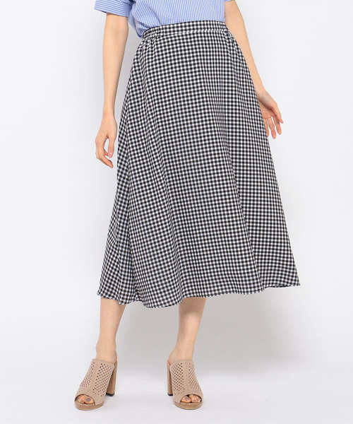 Petit Honfleur（プチオンフルール）の「ギンガムチェックスカート（スカート・レディース・ブラック/ネイビー・M size/L size）」の22枚目の写真