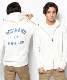 Ｍen バックプリントジップアップパーカ