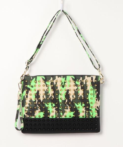 RiNc (リンク)の「【 GLAM JAM / グラムジャム 】 ONI スタッズ クラッチ バッグ(クラッチバッグ・レディース・ネイビー/サックスブルー/ピンク/イエロー/ブルー/ブルー系その他/イエロー系その他/ピンク系その他/ピンク系その他2/ピンク系その他3/ピンク系その他4/グリーン系カモフラージュ/オレンジ系その他/カモフラージュ/オレンジ/ブラック/レッド/ブラック系その他/ホワイト/ホワイト系その他/ブラック系その他2/ブラック×ブラック/その他1/その他2/その他3・FREE)」の22枚目の写真