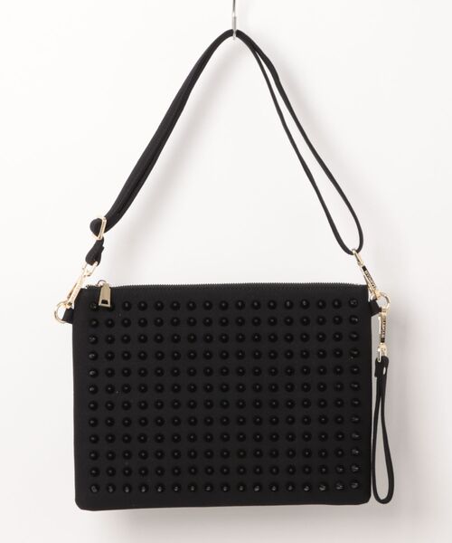 RiNc (リンク)の「【 GLAM JAM / グラムジャム 】 ONI スタッズ クラッチ バッグ(クラッチバッグ・レディース・ネイビー/サックスブルー/ピンク/イエロー/ブルー/ブルー系その他/イエロー系その他/ピンク系その他/ピンク系その他2/ピンク系その他3/ピンク系その他4/グリーン系カモフラージュ/オレンジ系その他/カモフラージュ/オレンジ/ブラック/レッド/ブラック系その他/ホワイト/ホワイト系その他/ブラック系その他2/ブラック×ブラック/その他1/その他2/その他3・FREE)」の4枚目の写真