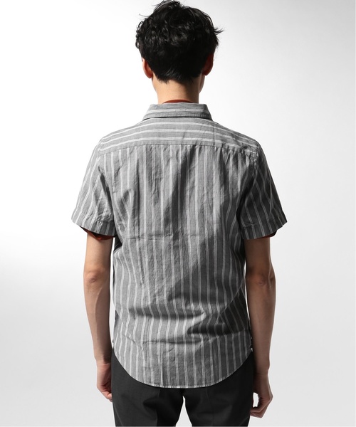 EDIFICE(エディフィス)の「Matteucci / Belesto 別注 ダブルストライプ オープンカラー シャツ(シャツ/ブラウス・メンズ・ライトグレー・SMALL/MEDIUM/LARGE)」の6枚目の写真