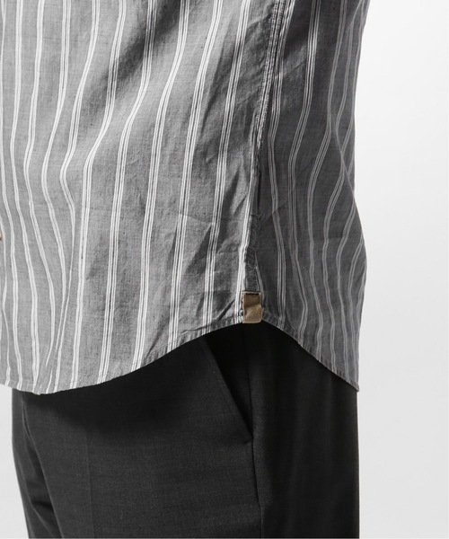 EDIFICE(エディフィス)の「Matteucci / Belesto 別注 ダブルストライプ オープンカラー シャツ(シャツ/ブラウス・メンズ・ライトグレー・SMALL/MEDIUM/LARGE)」の12枚目の写真