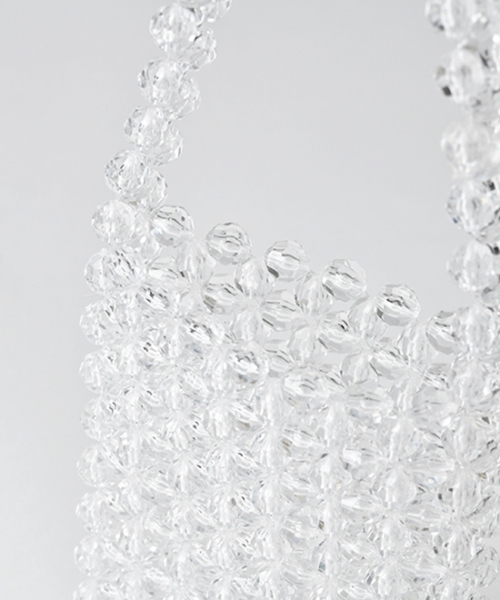 Casselini（キャセリーニ）の「クリアカラービーズバッグ（ショルダーバッグ・レディース・ブラック/ピンク/イエロー/クリア・FREE）」の10枚目の写真