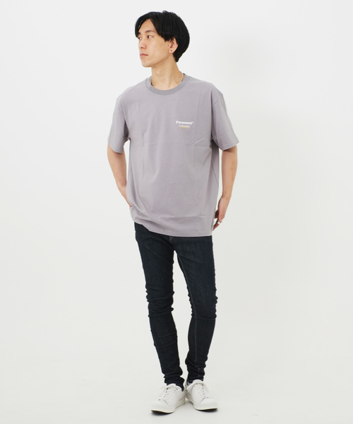 PAVEMENT(ペイヴメント)の「英字プリント半袖Tシャツ/カットソー(Tシャツ/カットソー・メンズ・ホワイト/ブラック/グレー・L)」の3枚目の写真