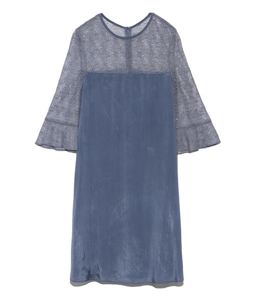 SNIDEL（スナイデル）の「レーススリーブデザインワンピース（ドレス  