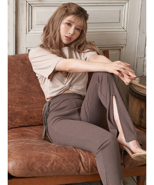 Darich（ダーリッチ）の「カラーカシュクールTシャツ（Tシャツ/カットソー・レディース・ベージュ/イエロー/ミント・FREE）」の2枚目の写真