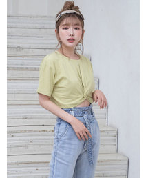 カラーカシュクールTシャツ