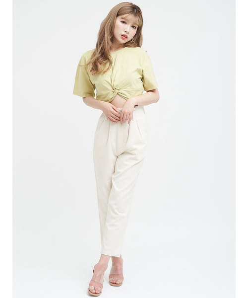 Darich（ダーリッチ）の「カラーカシュクールTシャツ（Tシャツ/カットソー・レディース・ベージュ/イエロー/ミント・FREE）」の16枚目の写真