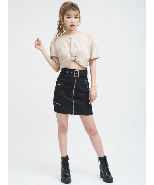 Darich（ダーリッチ）の「カラーカシュクールTシャツ（Tシャツ/カットソー・レディース・ベージュ/イエロー/ミント・FREE）」の19枚目の写真