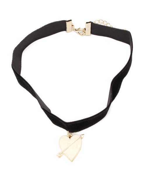 WEGO（ウィゴー）の「WEGO/アローハートチョーカー（ネックレス・レディース・ホワイト/ブラック/パープル/ピンク/レッド・FREE）」の2枚目の写真