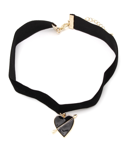 WEGO（ウィゴー）の「WEGO/アローハートチョーカー（ネックレス・レディース・ホワイト/ブラック/パープル/ピンク/レッド・FREE）」の3枚目の写真