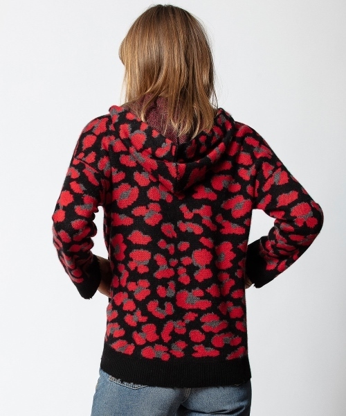 ZADIG&VOLTAIRE(ザディグ エ ヴォルテール)の「LENNOX C LEO JAC / ニットパーカー(パーカー・レディース・レッド系その他・S/M)」の2枚目の写真