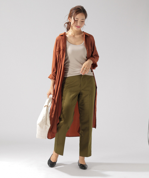 BAYFLOW(ベイフロー)の「【Dickies(ディッキーズ)】BAYFLOW別注テーパードパンツ(その他パンツ・レディース・ベージュ/カーキ・MEDIUM/SMALL)」の6枚目の写真