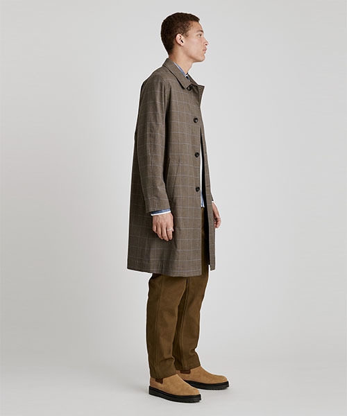 Saturdays NYC（サタデーズ ニューヨークシティ ）の「Daikanyama Plaid Overcoat（ピーコート・メンズ・ブラック/ベージュ・XL/XS/S/M/L）」の6枚目の写真