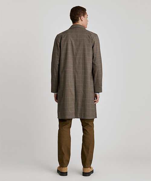 Saturdays NYC（サタデーズ ニューヨークシティ ）の「Daikanyama Plaid Overcoat（ピーコート・メンズ・ブラック/ベージュ・XL/XS/S/M/L）」の7枚目の写真
