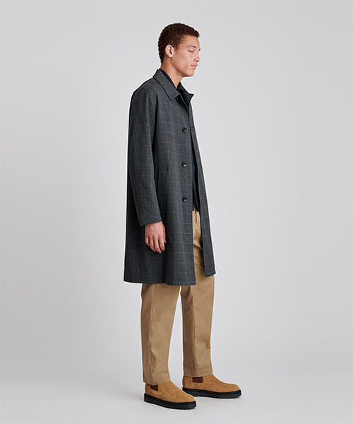 Saturdays NYC（サタデーズ ニューヨークシティ ）の「Daikanyama Plaid Overcoat（ピーコート・メンズ・ブラック/ベージュ・XL/XS/S/M/L）」の8枚目の写真