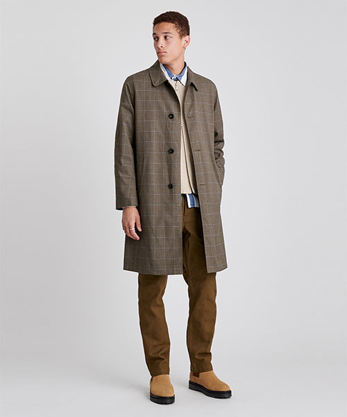 Saturdays NYC（サタデーズ ニューヨークシティ ）の「Daikanyama Plaid Overcoat（ピーコート・メンズ・ブラック/ベージュ・XL/XS/S/M/L）」の9枚目の写真
