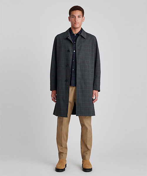 Saturdays NYC（サタデーズ ニューヨークシティ ）の「Daikanyama Plaid Overcoat（ピーコート・メンズ・ブラック/ベージュ・XL/XS/S/M/L）」の10枚目の写真