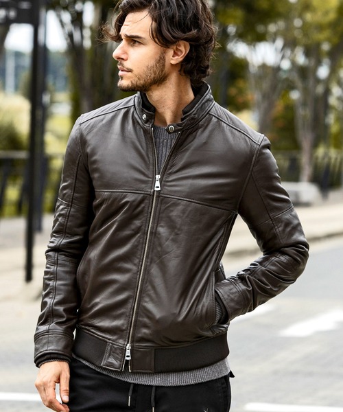 AKM Contemporary(エイケイエムコンテンポラリー)の「【WEB・直営店限定】AKM Contemporary(エイケイエムコンテンポラリー)キルティング 中綿レザーブルゾン ライダースジャケット(防風性/保温性)(ライダースジャケット・メンズ・ブラック/ブラウン/ネイビー・S/M/L/XL)」の19枚目の写真