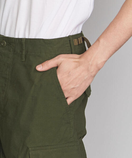 BEAUTY&YOUTH UNITED ARROWS(ビューティーアンドユースユナイテッドアローズ)の「BY リップストップ 6P カーゴパンツ(その他パンツ・メンズ・ブラック/オリーブ・SMALL/LARGE/X-LARGE/MEDIUM)」の7枚目の写真