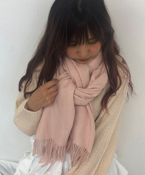 apres jour（アプレジュール）の「【apres jour×ARIAZ】シンプルストール（ストール/ショール・レディース・ホワイト/ライトグレー/ブラック/ベージュ/ライトピンク・FREE）」の5枚目の写真