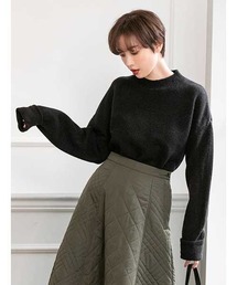 fifth | サイドスリットロールアップスリーブニット(ニット/セーター)
