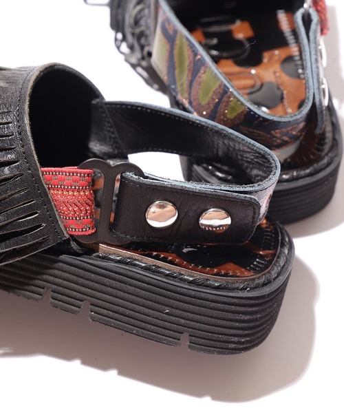 JUCO.（ジュコ）の「くせっ毛サンダル -Mens- ＜JUCO. STANDARD SHOES＞（サンダル・メンズ・ブラック・25.5cm/26.5cm）」の4枚目の写真