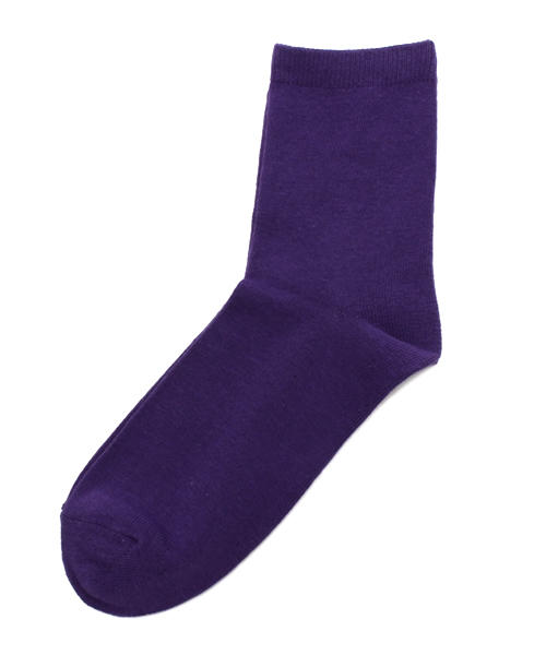 WEGO（ウィゴー）の「WEGO/無地ソックス（ソックス/靴下・レディース・イエロー/ピンク/ライトピンク/ホワイト/ブラック/グレー/グリーン/サックスブルー/パープル/ライトパープル・FREE）」の7枚目の写真