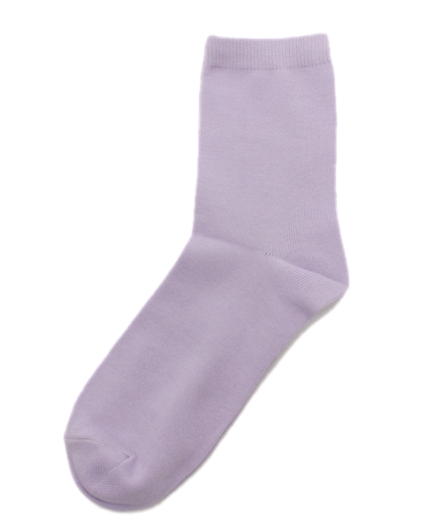 WEGO（ウィゴー）の「WEGO/無地ソックス（ソックス/靴下・レディース・イエロー/ピンク/ライトピンク/ホワイト/ブラック/グレー/グリーン/サックスブルー/パープル/ライトパープル・FREE）」の8枚目の写真