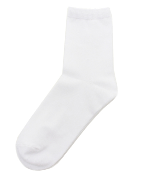 WEGO（ウィゴー）の「WEGO/無地ソックス（ソックス/靴下・レディース・イエロー/ピンク/ライトピンク/ホワイト/ブラック/グレー/グリーン/サックスブルー/パープル/ライトパープル・FREE）」の2枚目の写真