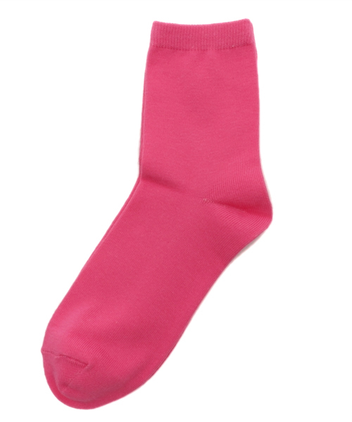 WEGO（ウィゴー）の「WEGO/無地ソックス（ソックス/靴下・レディース・イエロー/ピンク/ライトピンク/ホワイト/ブラック/グレー/グリーン/サックスブルー/パープル/ライトパープル・FREE）」の10枚目の写真