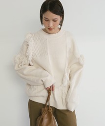 ランダムフリンジニット