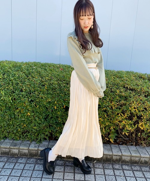 apres jour(アプレジュール)の「フリルニット【ZOZOTOWN限定アイテム】(ニット/セーター・レディース・ミント/モカ/ライトベージュ・フリー)」の7枚目の写真