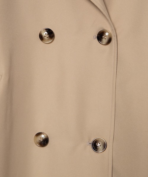 WEGO（ウィゴー）の「WEGO/【3点セット】ダブルベルトトレンチコート/スプリングコート（トレンチコート・レディース・ベージュ・FREE）」の10枚目の写真