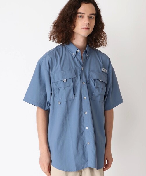 Columbia(コロンビア)の「Columbia/バハマ II ショートスリーブシャツ/コロンビア/UVカット/ベンチレーション/半袖シャツ(シャツ/ブラウス・メンズ・オレンジ/ブラック/ホワイト/ネイビー/イエロー/アクア/ターコイズブルー/ブルー/ライム/レッド/ベージュ/イエロー系その他/ブルーグレー/カーキ/ライトグリーン/カリビアンブルー/ライトグレー/パープル/スカイブルー/グリーン系その他2/ブルー系その他/グリーン系その他/ブルー系その他2/ブラック系その他/オレンジ系その他/パープル系その他/ブルー系その他3/グリーン系その他3/レモンイエロー/ベージュ系その他/ホワイト系その他/グレー・L/M/S/XXL/XL/XS)」の7枚目の写真