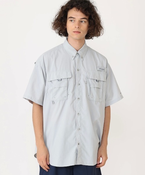 Columbia(コロンビア)の「Columbia/バハマ II ショートスリーブシャツ/コロンビア/UVカット/ベンチレーション/半袖シャツ(シャツ/ブラウス・メンズ・オレンジ/ブラック/ホワイト/ネイビー/イエロー/アクア/ターコイズブルー/ブルー/ライム/レッド/ベージュ/イエロー系その他/ブルーグレー/カーキ/ライトグリーン/カリビアンブルー/ライトグレー/パープル/スカイブルー/グリーン系その他2/ブルー系その他/グリーン系その他/ブルー系その他2/ブラック系その他/オレンジ系その他/パープル系その他/ブルー系その他3/グリーン系その他3/レモンイエロー/ベージュ系その他/ホワイト系その他/グレー・L/M/S/XXL/XL/XS)」の5枚目の写真