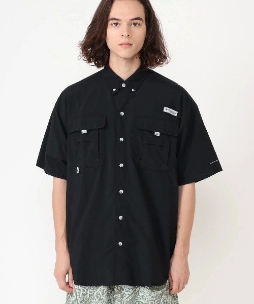Columbia(コロンビア)の「Columbia/バハマ II ショートスリーブシャツ/コロンビア/UVカット/ベンチレーション/半袖シャツ(シャツ/ブラウス・メンズ・オレンジ/ブラック/ホワイト/ネイビー/イエロー/アクア/ターコイズブルー/ブルー/ライム/レッド/ベージュ/イエロー系その他/ブルーグレー/カーキ/ライトグリーン/カリビアンブルー/ライトグレー/パープル/スカイブルー/グリーン系その他2/ブルー系その他/グリーン系その他/ブルー系その他2/ブラック系その他/オレンジ系その他/パープル系その他/ブルー系その他3/グリーン系その他3/レモンイエロー/ベージュ系その他/ホワイト系その他/グレー・L/M/S/XXL/XL/XS)」の3枚目の写真