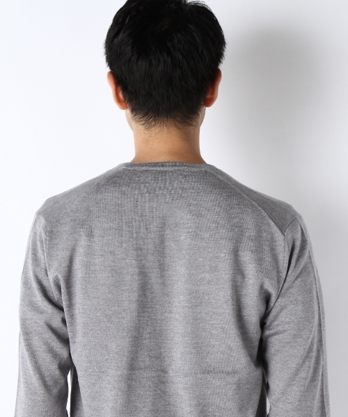 EDIFICE（エディフィス）の「◇16GGニットVネックプルオーバー（ニット/セーター・メンズ・ホワイト/ブラック/グレー/グリーン/ネイビー/ボルドー・46/48/44）」の10枚目の写真