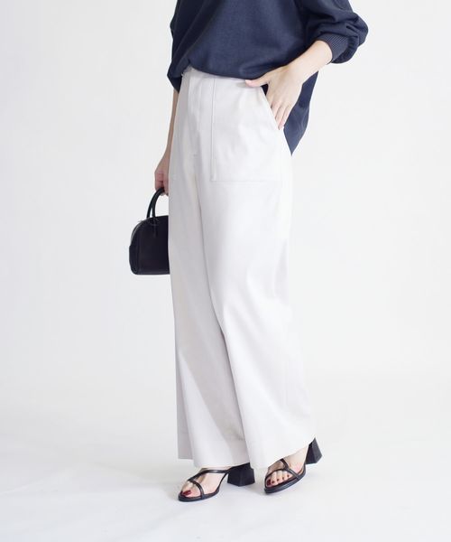 SHIPS（シップス）の「デニムライクポケットパンツ◇（その他パンツ・レディース・ネイビー/オフホワイト・40/38/36/34）」の4枚目の写真