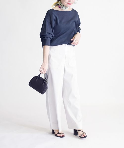 SHIPS（シップス）の「デニムライクポケットパンツ◇（その他パンツ・レディース・ネイビー/オフホワイト・40/38/36/34）」の7枚目の写真