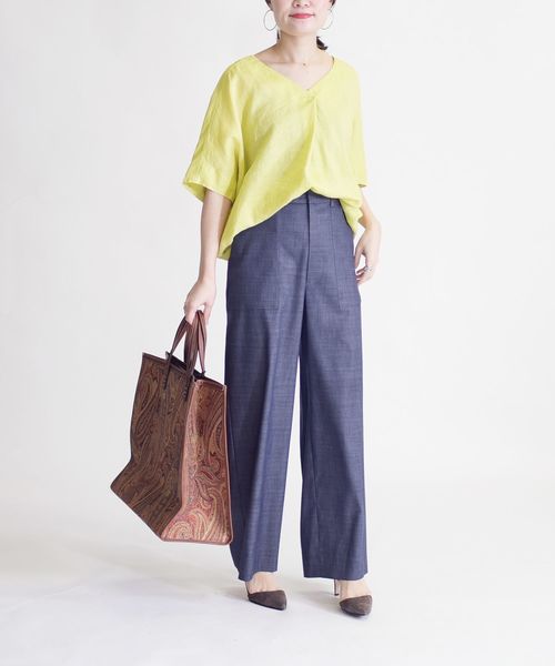 SHIPS（シップス）の「デニムライクポケットパンツ◇（その他パンツ・レディース・ネイビー/オフホワイト・40/38/36/34）」の13枚目の写真