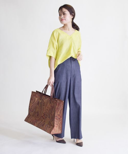 SHIPS（シップス）の「デニムライクポケットパンツ◇（その他パンツ・レディース・ネイビー/オフホワイト・40/38/36/34）」の15枚目の写真