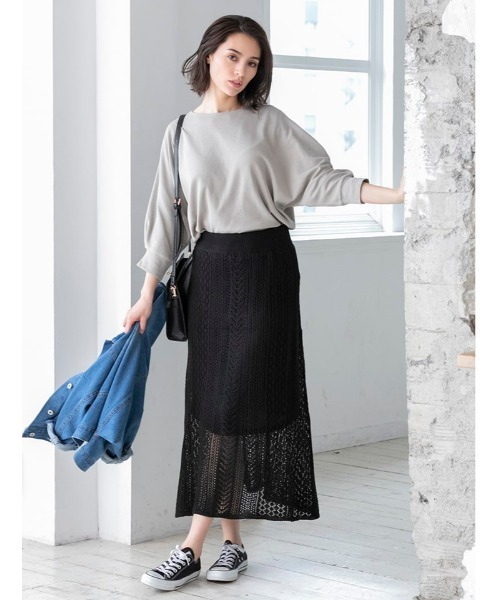 fifth(フィフス)の「リップルドルマンプルオーバー(Tシャツ/カットソー・レディース・ベージュ/グレイッシュベージュ・MEDIUM)」の3枚目の写真