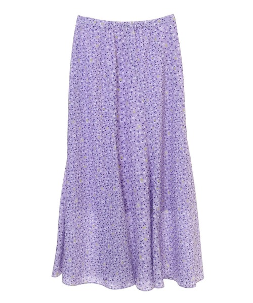 The Virgnia（ザ ヴァージニア）の「小花柄エスカルゴスカート（スカート・レディース・ブラック/ラベンダー・36/38）」の9枚目の写真