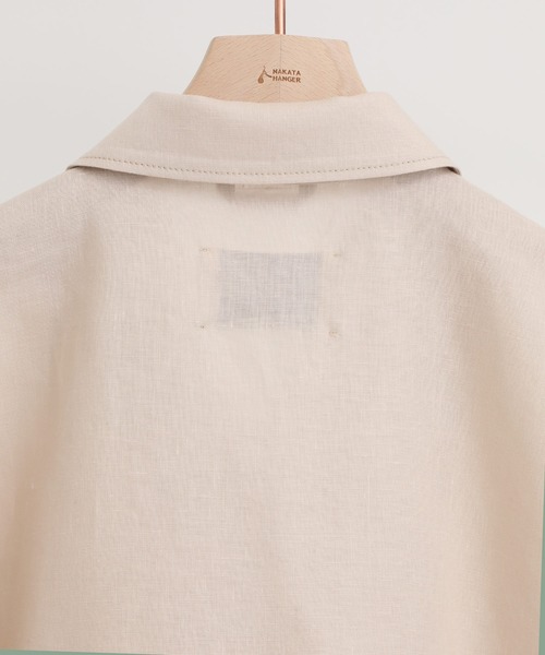 PUBLIC TOKYO（パブリックトウキョウ）の「極 MOIST LINEN JACKET（シャツ/ブラウス・レディース・ホワイト/ベージュ/サックスブルー・FREE）」の7枚目の写真