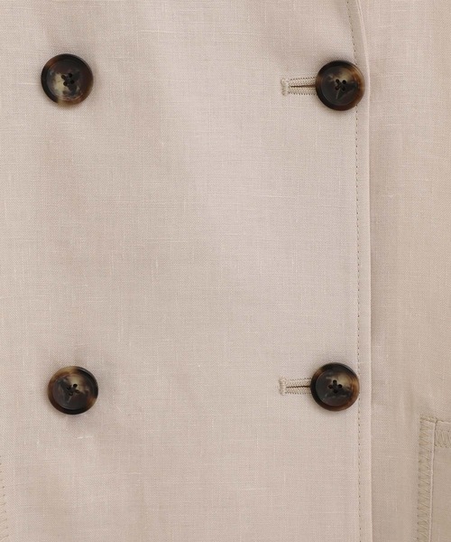 PUBLIC TOKYO（パブリックトウキョウ）の「極 MOIST LINEN JACKET（シャツ/ブラウス・レディース・ホワイト/ベージュ/サックスブルー・FREE）」の12枚目の写真